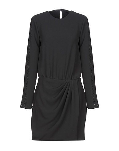 ANNARITA N Short dress Black 97% Polyacrylic, 3% Elastane