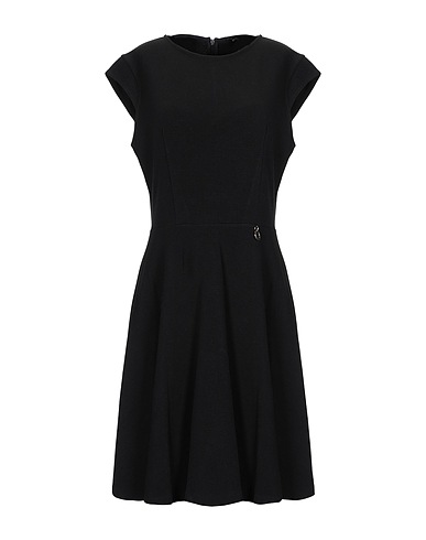 MANGANO Short dress Black 74% Polyester, 21% Viscose, 5% Elastane