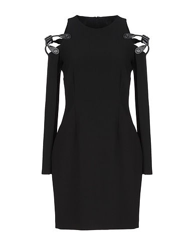 MOSCHINO Short dress Black 89% Polyester, 11% Calfskin