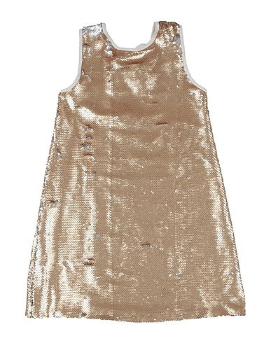 MISS BLUMARINE Dress Gold 93% Polyester, 7% Elastane
