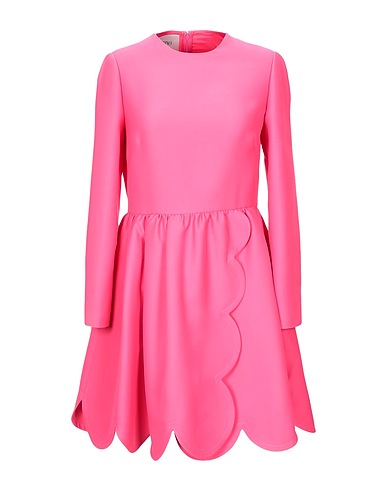 VALENTINO GARAVANI Short dress Fuchsia 64% Silk, 36% Wool