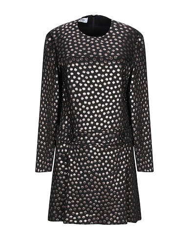 DONDUP Short dress Black 58% Viscose, 42% Polyester