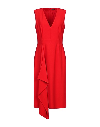 MCQUEEN Midi dress Red 52% Viscose, 48% Acetate