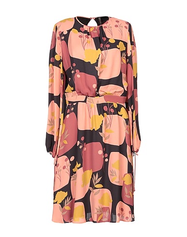 MANILA GRACE Vestito midi Albicocca 100% Viscosa
