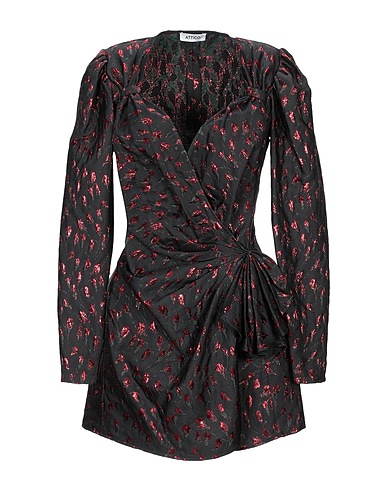 THE ATTICO Short dress Black 70% Polyester, 30% Viscose