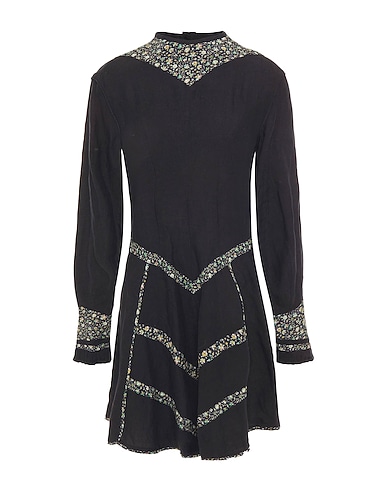 ISABEL MARANT Short dress Black 100% Linen, Silk