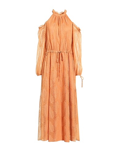 WEILI ZHENG Long dress Apricot 100% Polyester
