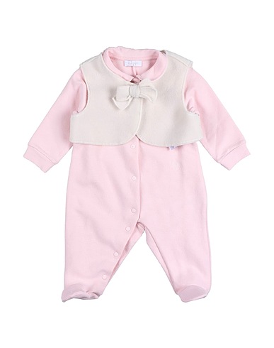 IL GUFO Baby jumpsuit  Pink 95% Cotton, 5% Elastane