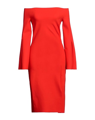 CHIARA BONI LA PETITE ROBE Midi dress Tomato red 72% Polyamide, 28% Elastane