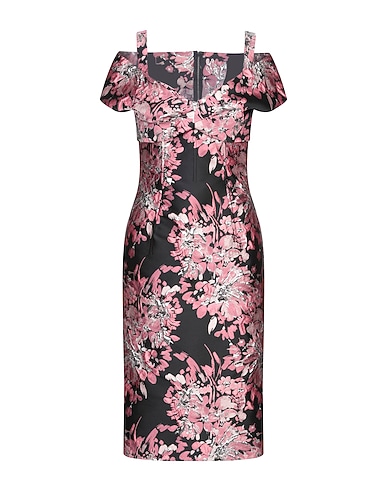 DOLCE&GABBANA Midi dress Pink 73% Polyester, 16% Polyamide, 11% Metallic fiber