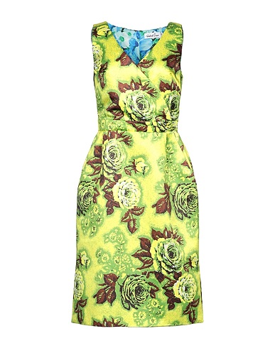 RICHARD QUINN Midi dress Lime green 100% Polyester