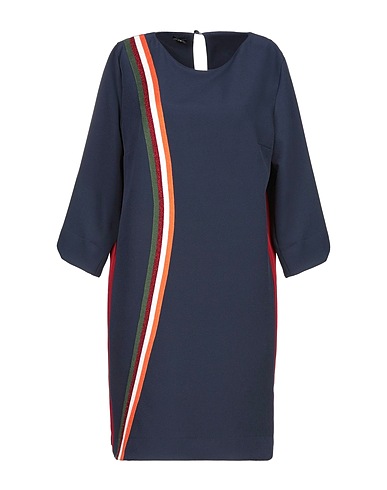 HANITA Vestito corto Blu notte 92% Poliestere, 8% Elastan