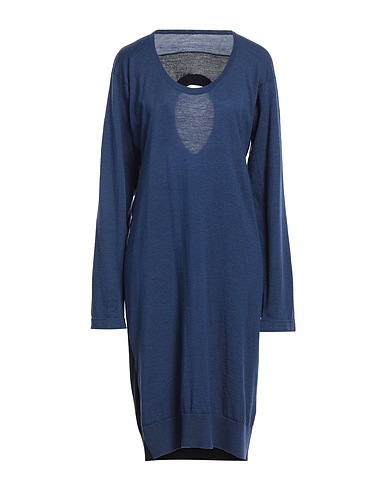 MM6 MAISON MARGIELA チューブドレス ブルーグレー ウール 100%
