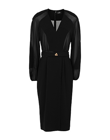 ELISABETTA FRANCHI Midi dress Black 100% Polyester