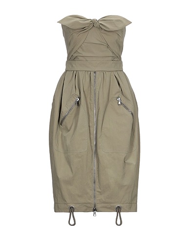 MOSCHINO Short dress Military green 73% Cotton, 27% Polyamide