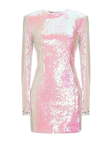 BALMAIN Sequin dress Ivory 97% Viscose, 3% Elastane