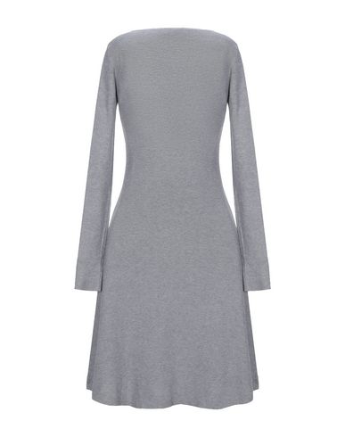 Shop Cashmere Company Woman Mini Dress Grey Size 12 Wool, Cashmere, Nylon, Elastane