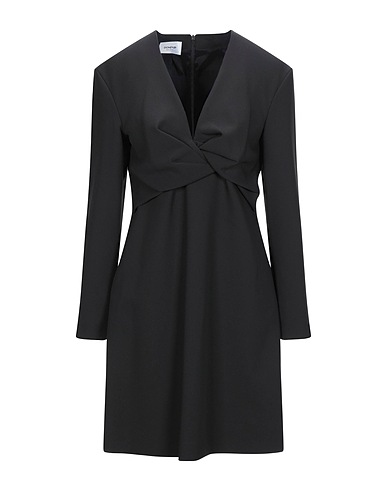 DONDUP Kurzes Kleid Schwarz 73% Polyester, 20% Viskose, 7% Elastan
