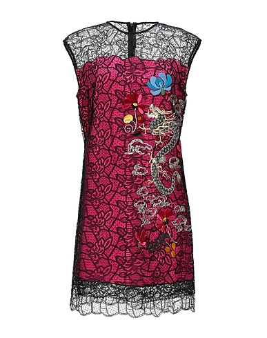ERMANNO SCERVINO Short dress Fuchsia 60% Silk, 40% Polyamide