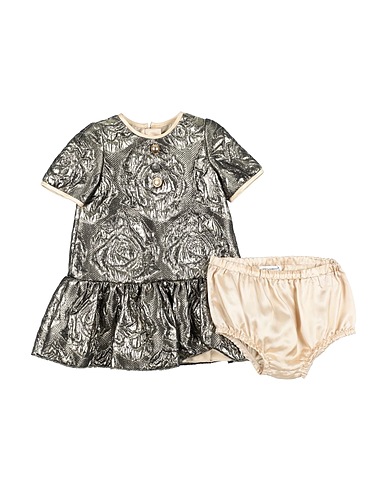 DOLCE&GABBANA Baby dress Gold 37% Acetate, 30% Acrylic, 13% Wool, 10% Polyester, 10% Viscose