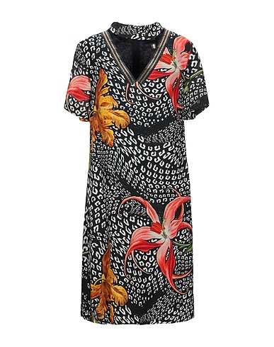 CAVALLI CLASS Short dress Black 100% Wool