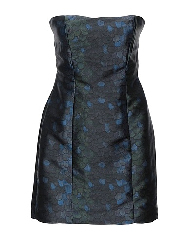 JIJIL Short dress Dark green 90% Polyester, 10% Polyamide