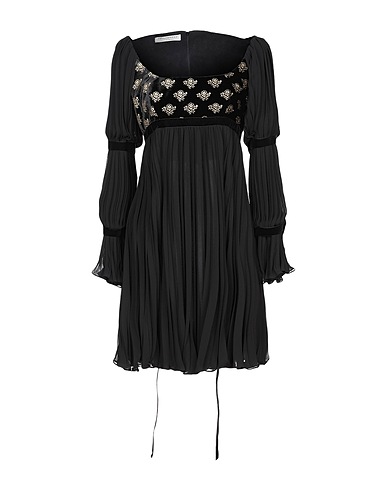 PHILOSOPHY di LORENZO SERAFINI Pleated dress Black 100% Polyester, Viscose, Polyamide