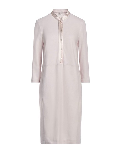 PESERICO Midi dress Light grey 80% Wool, 20% Polyamide, Silk, Elastane