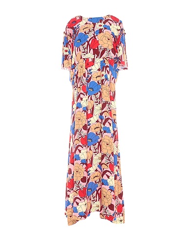 VIVETTA Langes Kleid Rosa 100% Viskose