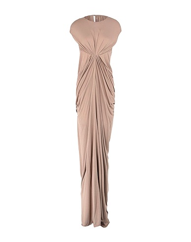 RICK OWENS LILIES DRESSES Light brown 70% Viscose, 15% Cotton, 15% Polyamide