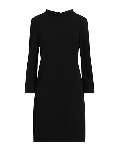 SEVENTY VENEZIA Vestito corto Nero 63% Poliestere, 33% Viscosa, 4% Elastan