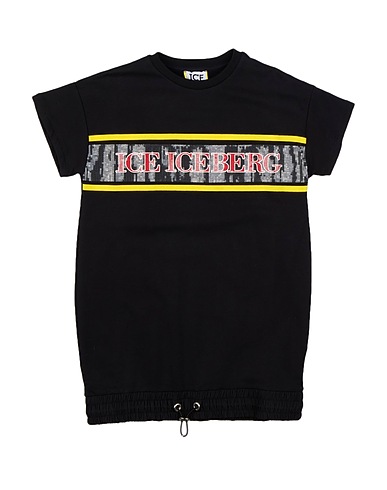 ICE ICEBERG Dress Black 94% Cotton, 6% Elastane