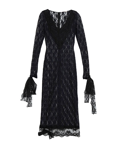 CHRISTOPHER KANE Midi dress Black 90% Polyamide, 10% Elastane, Viscose, Polyester, Silk