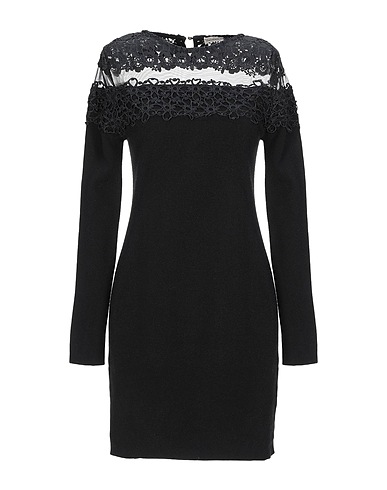 CASHMERE COMPANY Sheath dress Black 50% Wool, 30% Cashmere, 15% Nylon, 5% Elastane