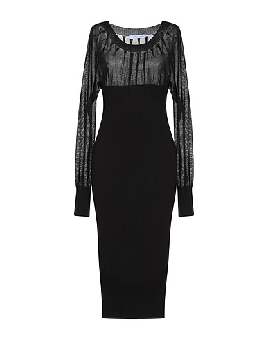 BLUMARINE Midi dress Black 70% Viscose, 30% Polyester, Polyamide