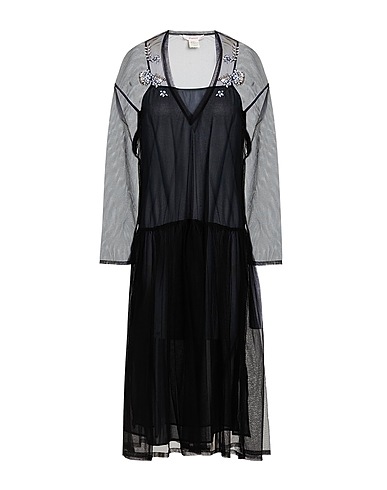 JUCCA Midi dress Black 100% Polyester