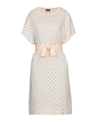 ELISABETTA FRANCHI Midi dress Ivory 100% Cotton