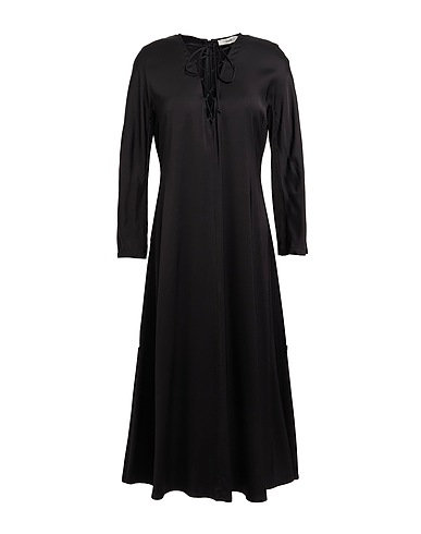 SUOLI Midi dress Black 97% Viscose, 3% Elastane