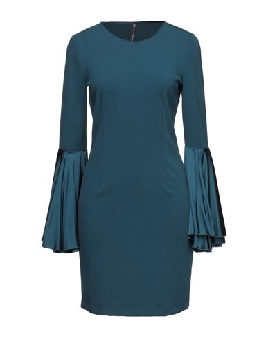 Manila Grace Short Dresses In Deep Jade