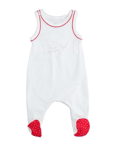 PETIT BATEAU Baby jumpsuit  White 100% Cotton