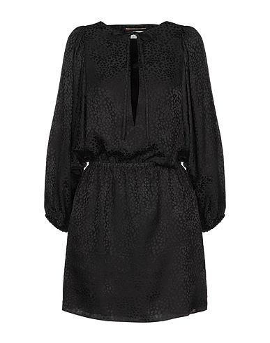 SAINT LAURENT Short dress Black 100% Silk