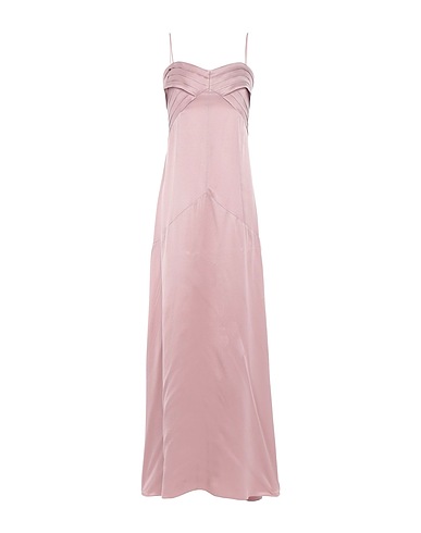 PATRIZIA PEPE SERA Long dress Antique rose 70% Acetate, 30% Silk, Polyamide, Elastane