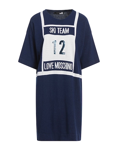 LOVE MOSCHINO Mini dresses 35% Polyamide, 30% Viscose, 30% Wool, 5% Cashmere