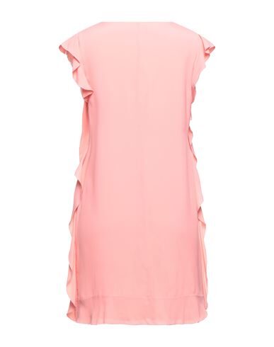 Shop Twenty Easy By Kaos Woman Mini Dress Salmon Pink Size 6 Acetate, Silk