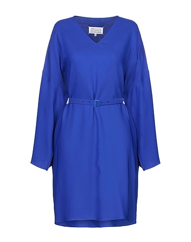 MAISON MARGIELA Office dress Blue 98% Viscose, 2% Elastane