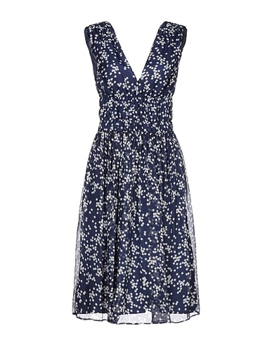 P.A.R.O.S.H. Midi dress Midnight blue 100% Silk