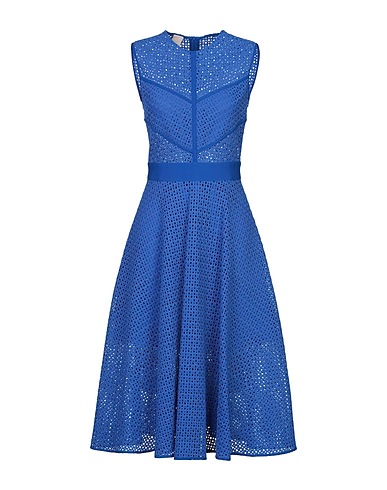 PINKO Midi dress Bright blue 56% Polyamide, 40% Cotton, 4% Elastane