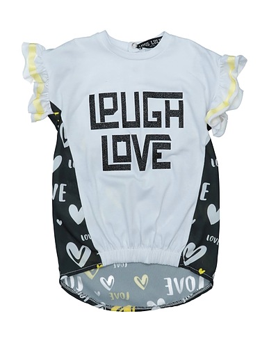 MISS LULÙ Vestito Baby  Bianco 95% Cotone, 5% Elastan