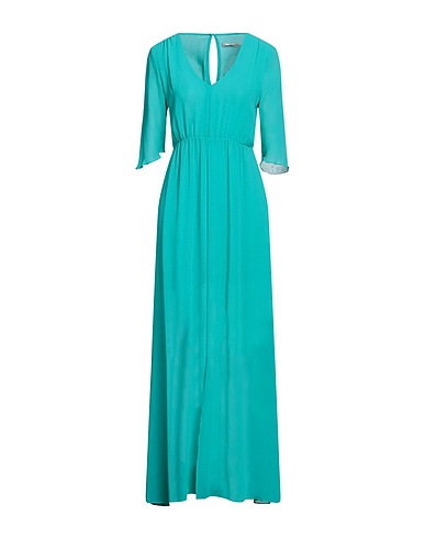 MASSIMO REBECCHI ロングワンピース・ドレス ターコイズブルー ポリエステル 100%