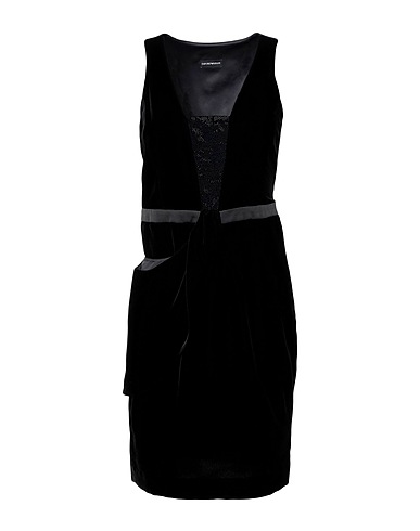 EMPORIO ARMANI Short dress Black 65% Viscose, 35% Cupro